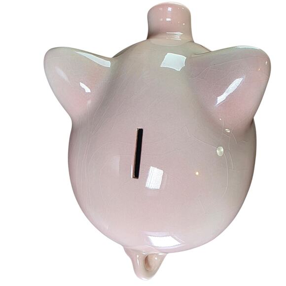 Goebel West Germany 1962 Pink Pig Bank 7.5" Large Ceramic w/ Stopper - Picture 5 of 16